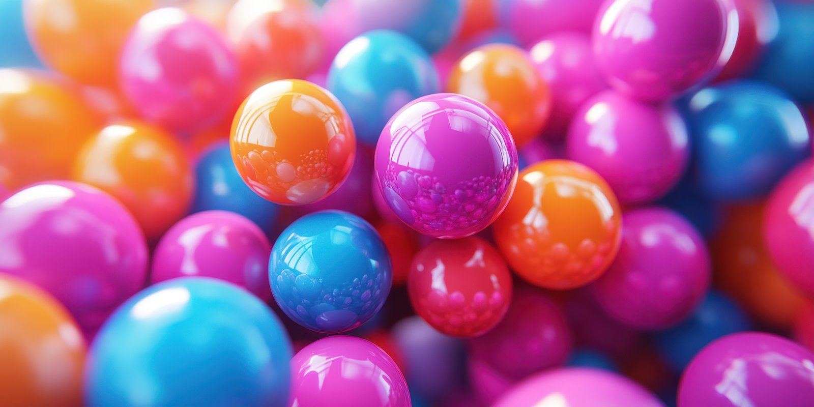 Colorful arrangement of shiny marbles showcasing vibrant hues in close-up during daylight